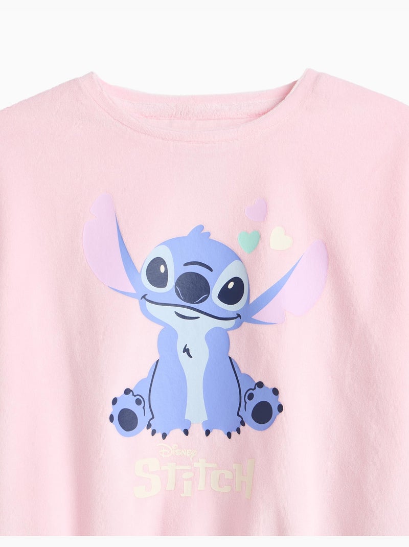 Pigiama in velluto « stitch » ©disney, mo fashion Rosa - Kiabi