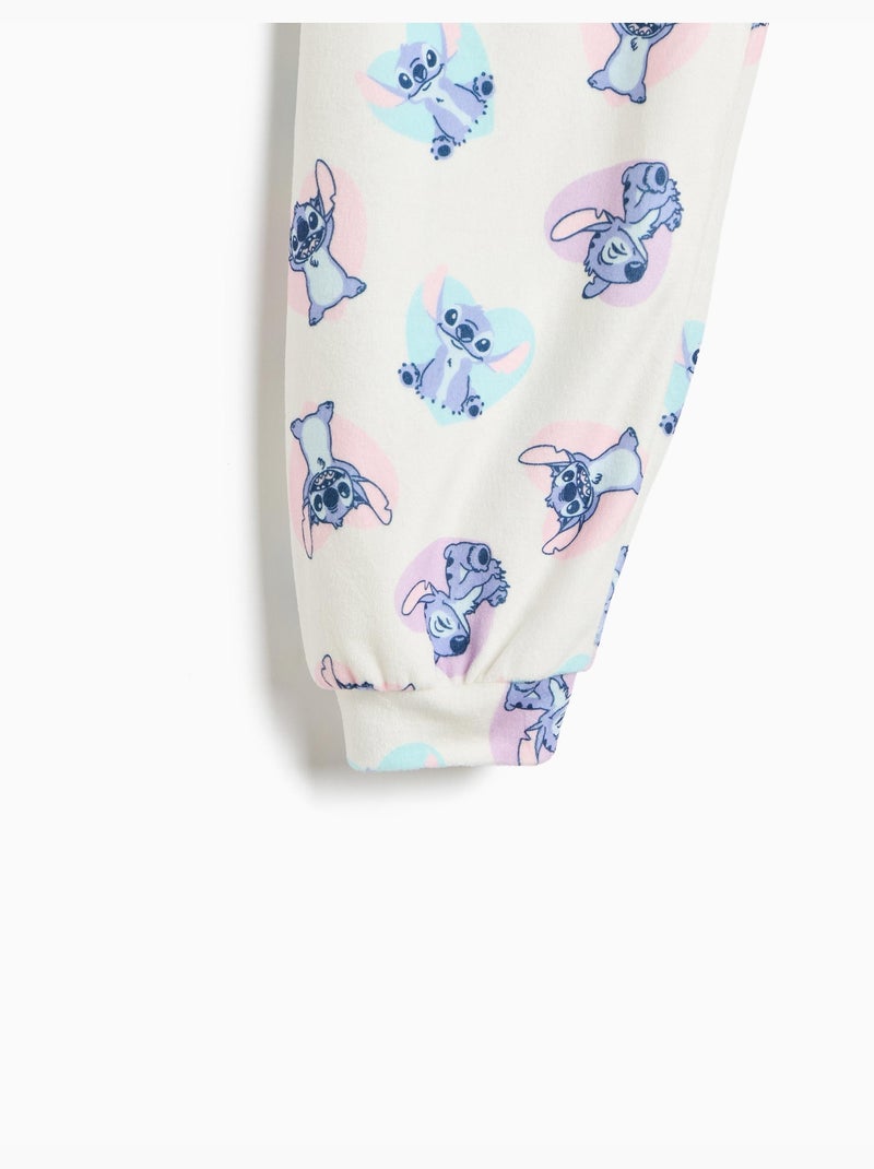 Pigiama in velluto « stitch » ©disney, mo fashion Rosa - Kiabi