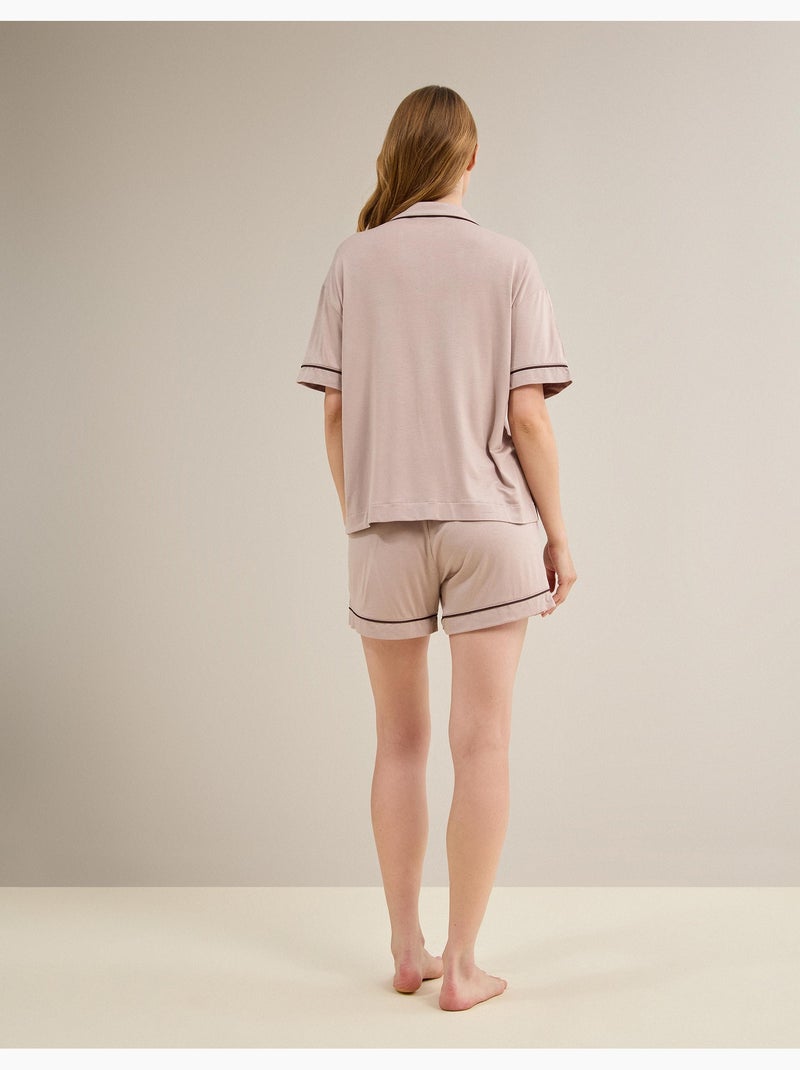 Pigiama in viscosa, mo fashion Beige - Kiabi