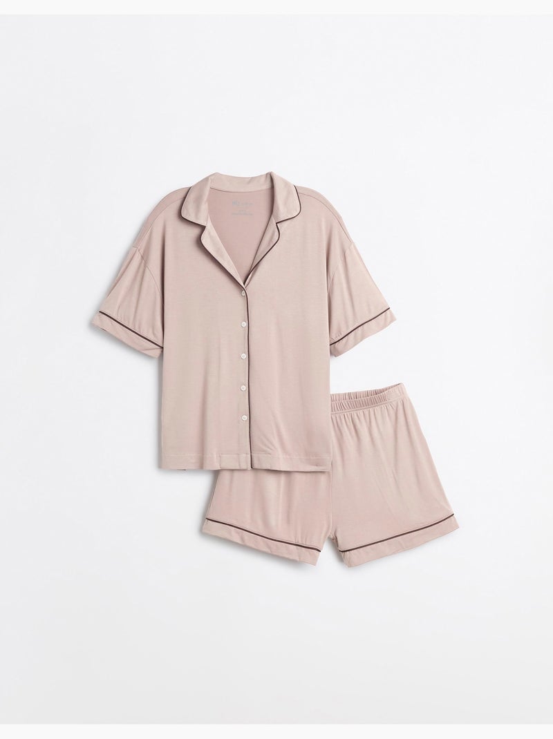 Pigiama in viscosa, mo fashion Beige - Kiabi