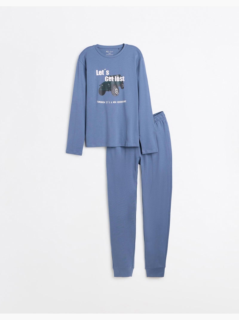Pigiama interbloccato, mo fashion Blu - Kiabi