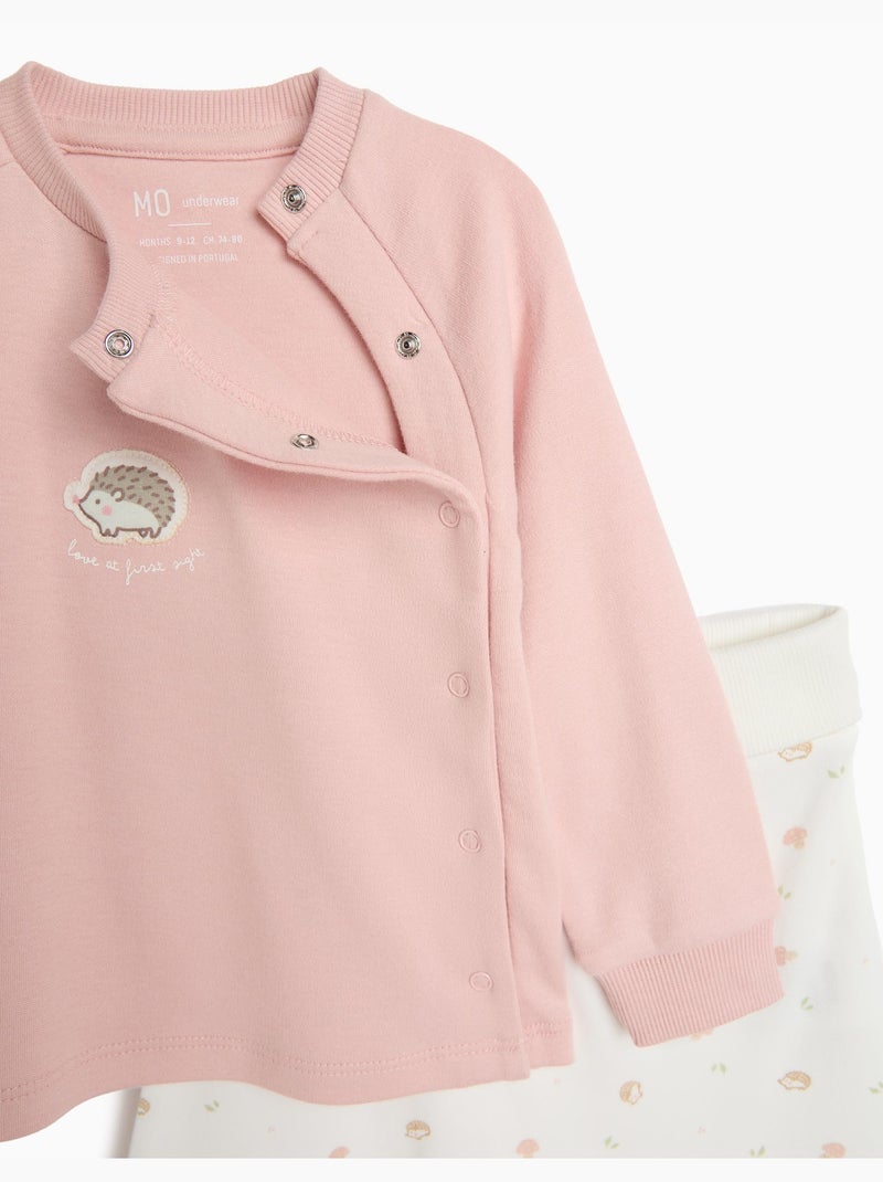 Pigiama interbloccato, mo fashion Rosa - Kiabi