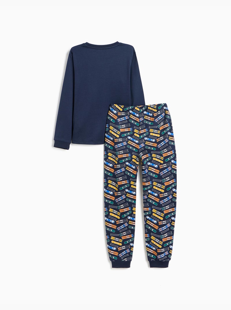 Pigiama interlock, mo fashion Blu - Kiabi
