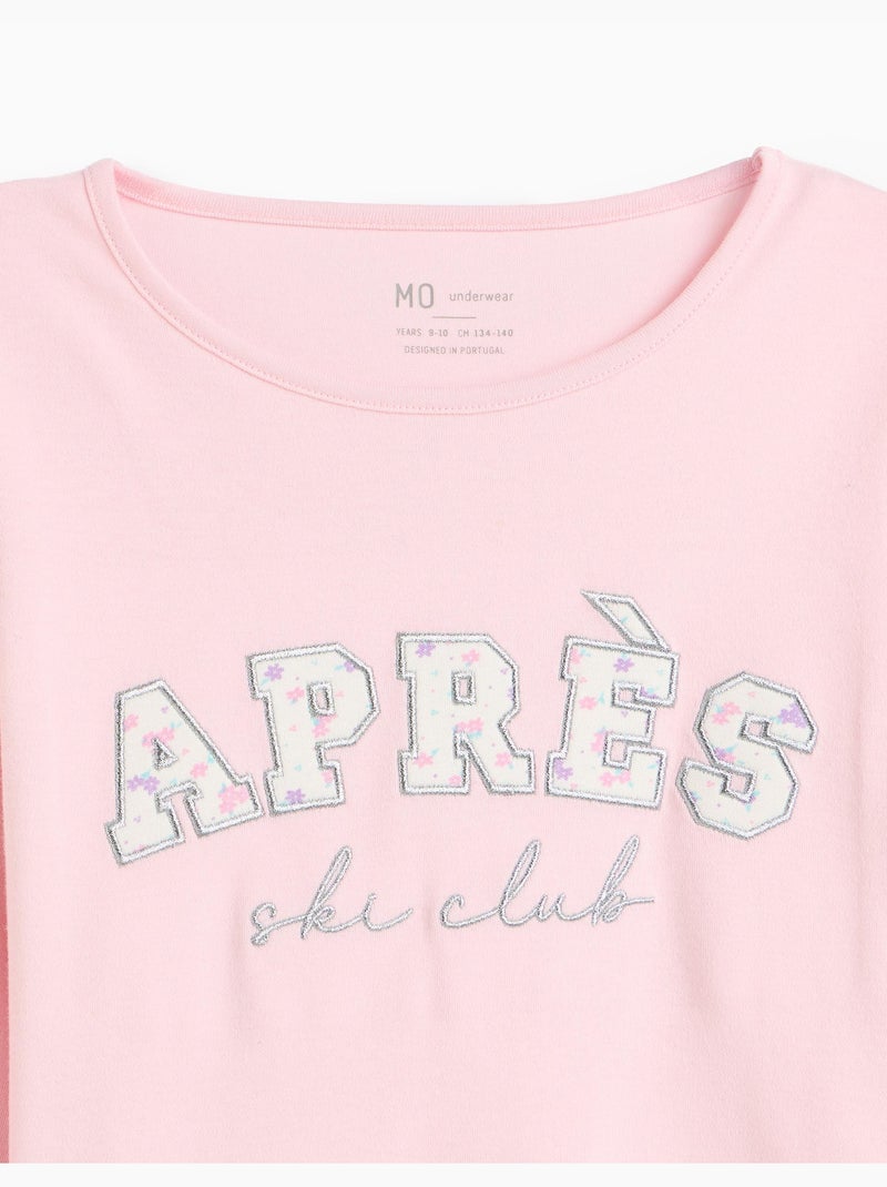 Pigiama interlock, mo fashion Rosa - Kiabi