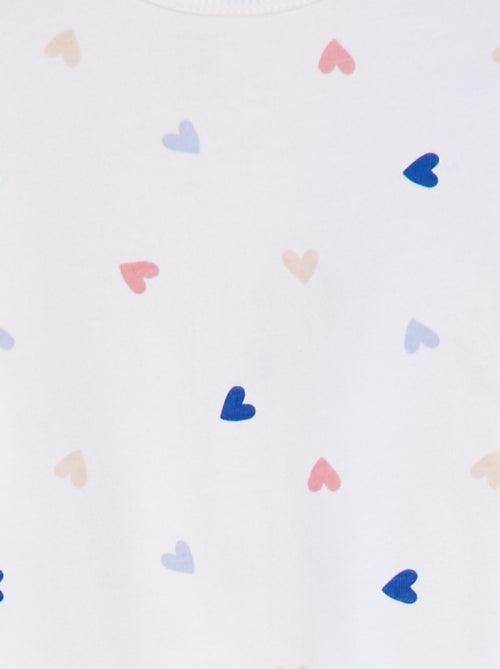 Pigiama intero con piedini a fantasia - Kiabi