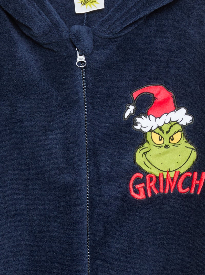 Pigiama intero "Grinch" in pile - Natale Blu - Kiabi