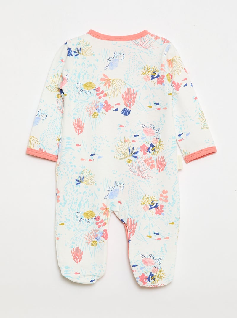 Pigiama intero in cotone 'Petit Béguin' Rosa - Kiabi