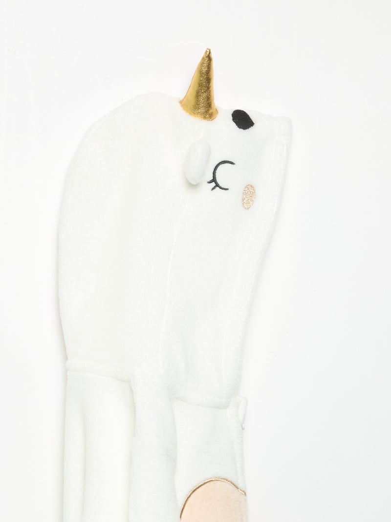 Pigiama intero in pile Bianco - Kiabi