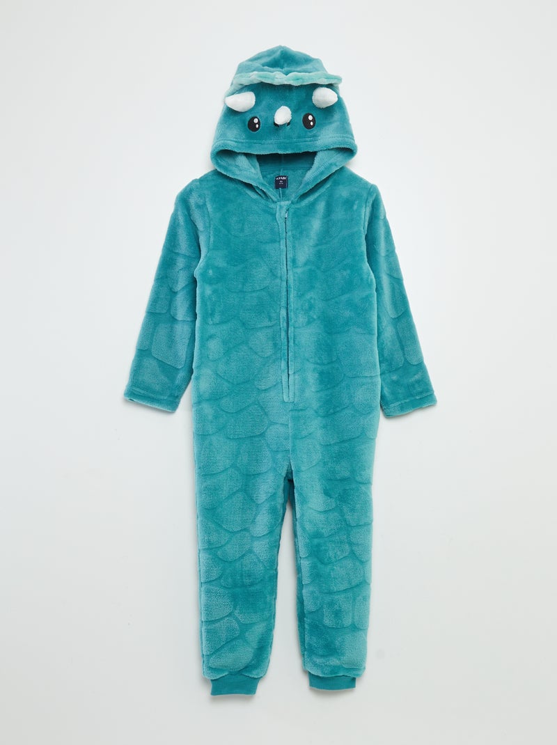 Pigiama intero in pile 'dinosauro' BLU - Kiabi