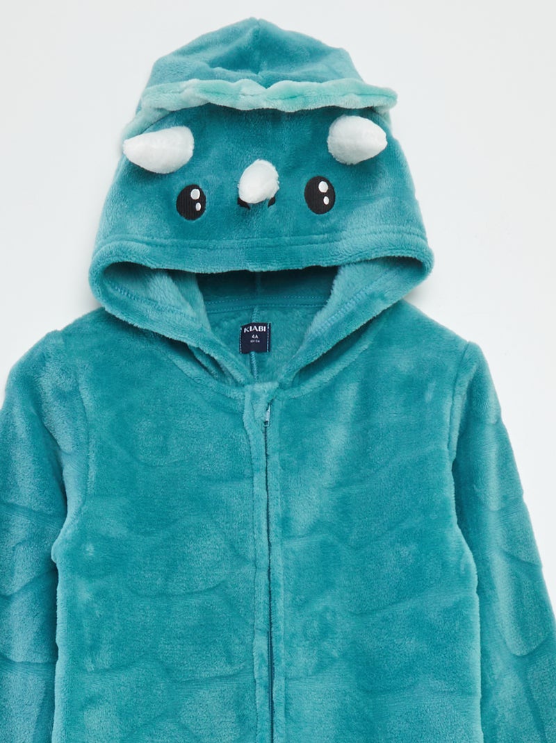 Pigiama intero in pile 'dinosauro' BLU - Kiabi