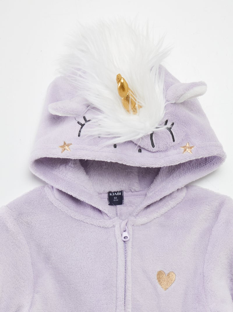 Pigiama intero in pile VIOLA - Kiabi