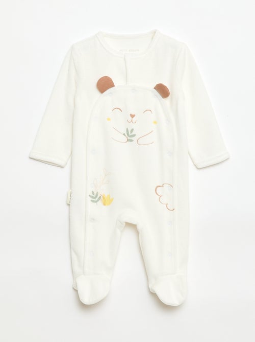 Pigiama intero in velluto - Kiabi