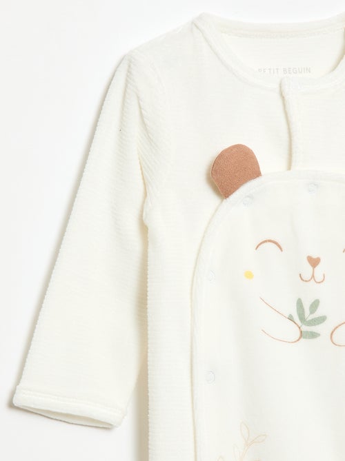 Pigiama intero in velluto - Kiabi