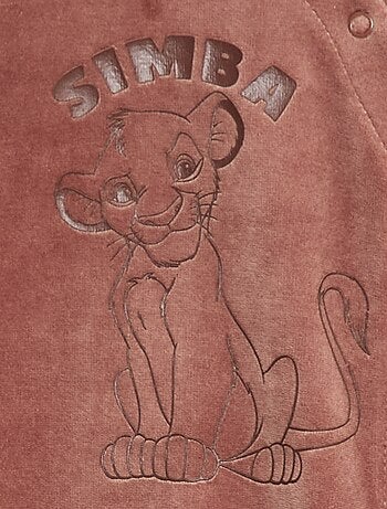 Pigiama intero in velluto 'Simba' 'Disney'