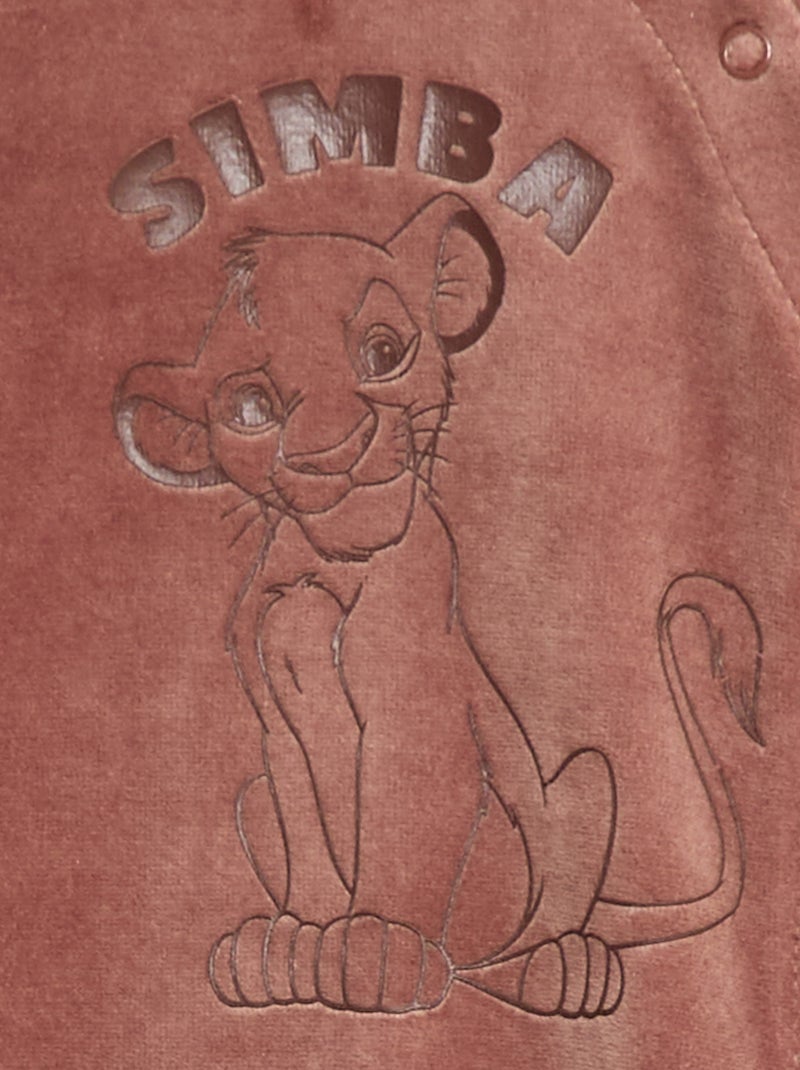Pigiama intero in velluto 'Simba' 'Disney' Marrone - Kiabi