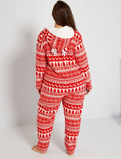 Pigiama intero 'Natale' - rosso - Kiabi - 23.00€
