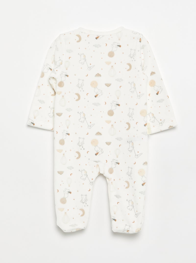 Pigiama intero \'Petit Béguin\' in velluto Beige - Kiabi