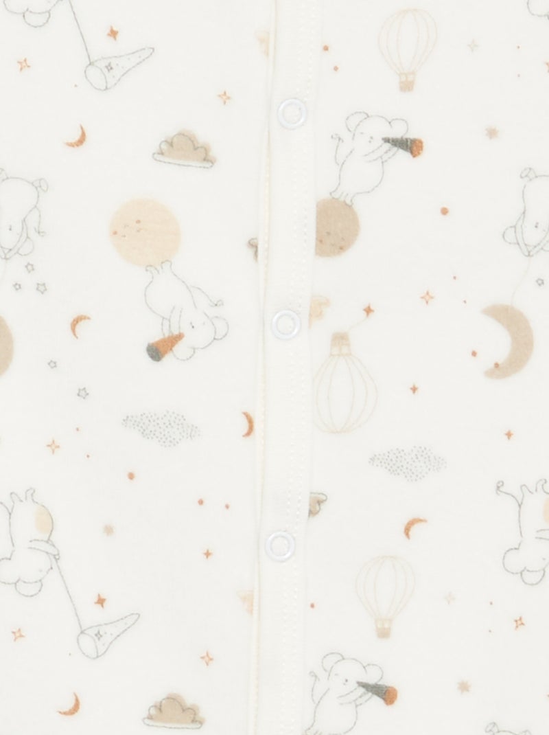 Pigiama intero \'Petit Béguin\' in velluto Beige - Kiabi