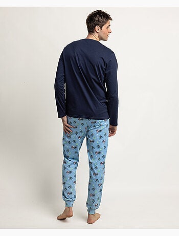 Pigiama invernale a maniche lunghe da uomo DISNEY con cuciture