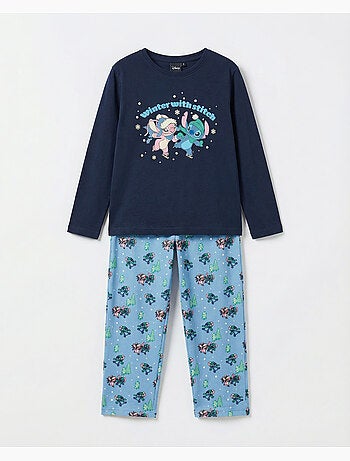 Pigiama invernale a maniche lunghe DISNEY con Stitch per bambine