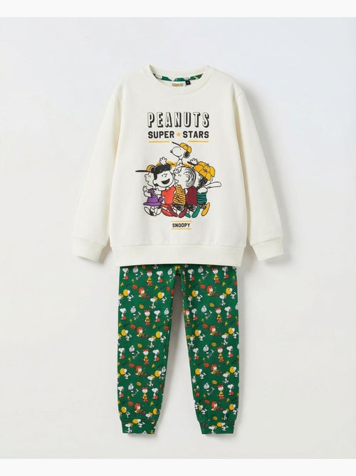 Pigiama invernale sportivo a maniche lunghe per bambine PEANUTS - Kiabi