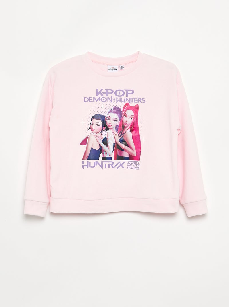 Pigiama "KPop Demon Hunters" 2 pezzi - T-shirt a maniche lunghe + pantaloni Rosa - Kiabi