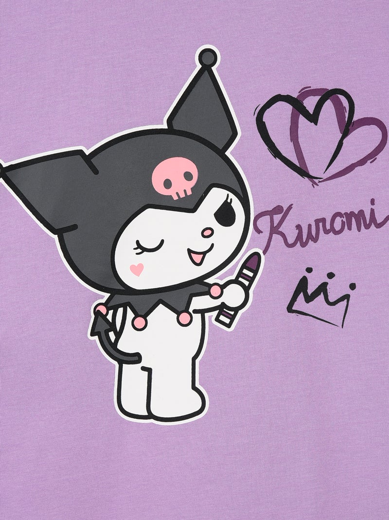 Pigiama 'Kuromi' in cotone Viola - Kiabi