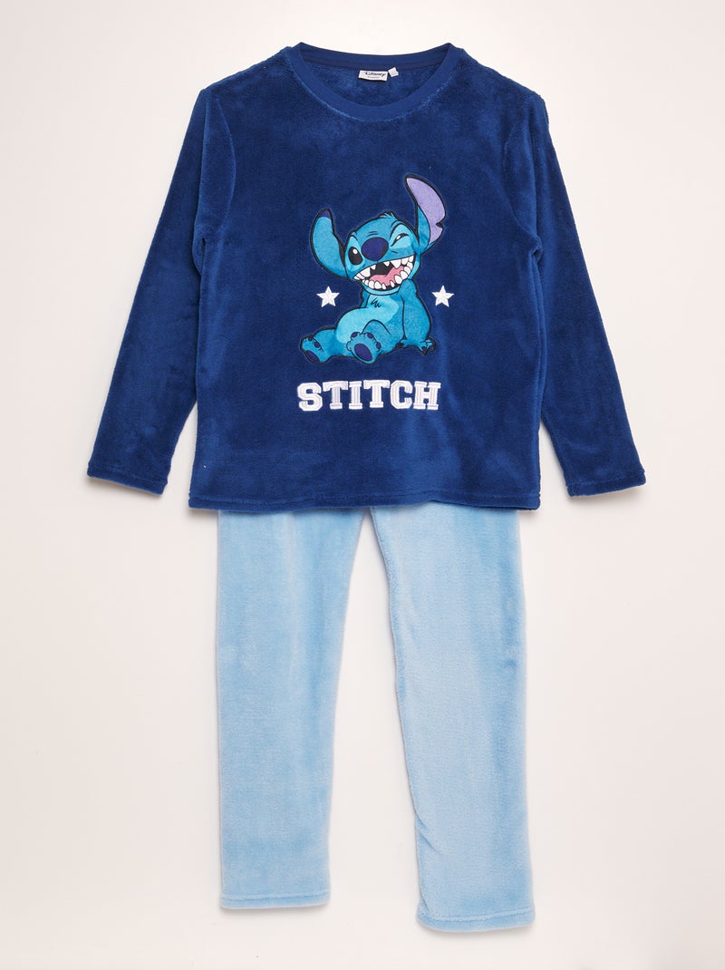 Pigiama long 'Stitch' 'Disney' in pile - 2 pezzi BLU - Kiabi