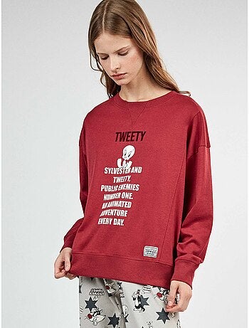 Pigiama looney tunes con stampa di titti