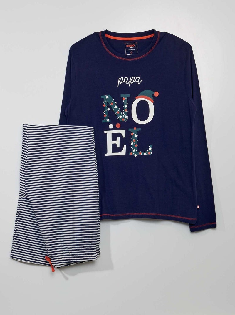 Pigiama lungo - 2 pezzi BLU - Kiabi