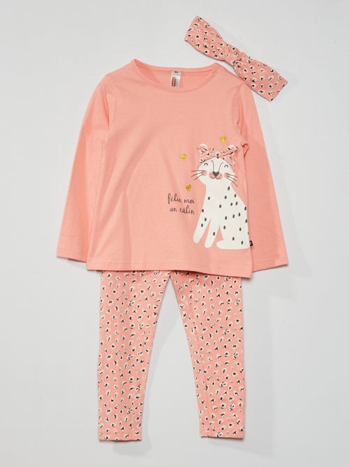 Pigiama lungo - 3 pezzi - Kiabi