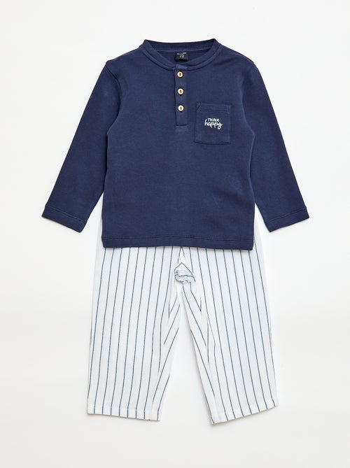 Pigiama lungo - Set 2 pezzi - Kiabi