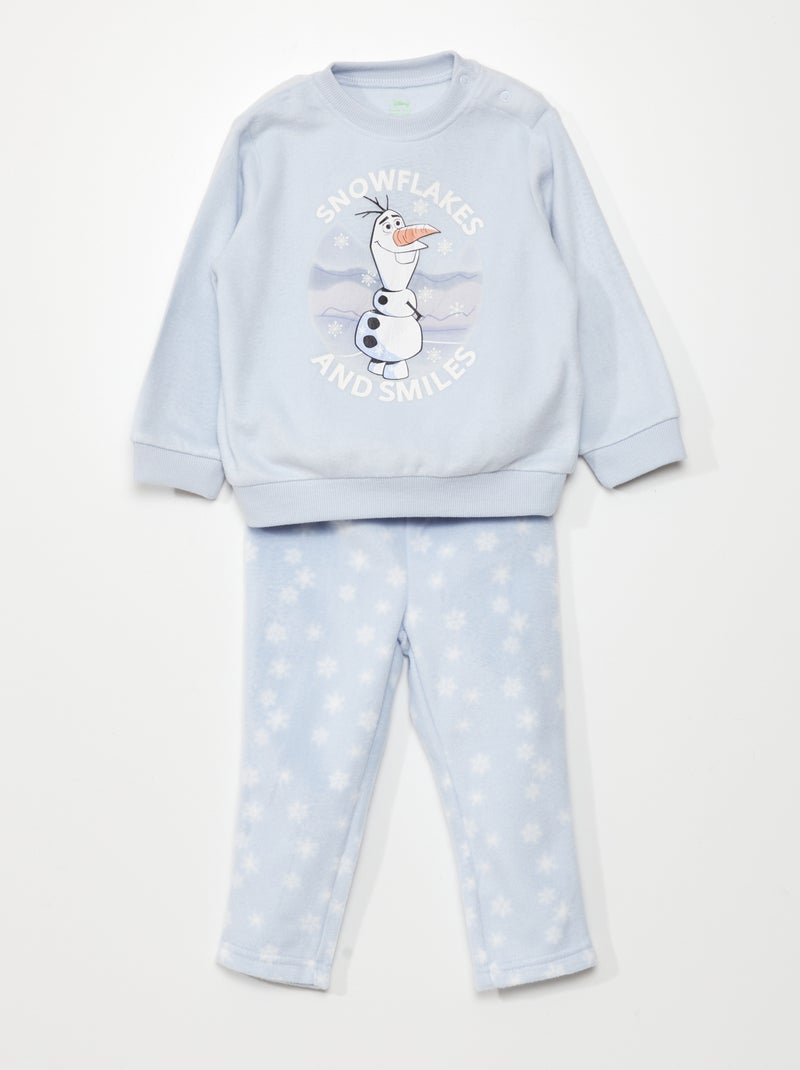Pigiama lungo - stampa 'Olaf' - 2 pezzi BLU - Kiabi