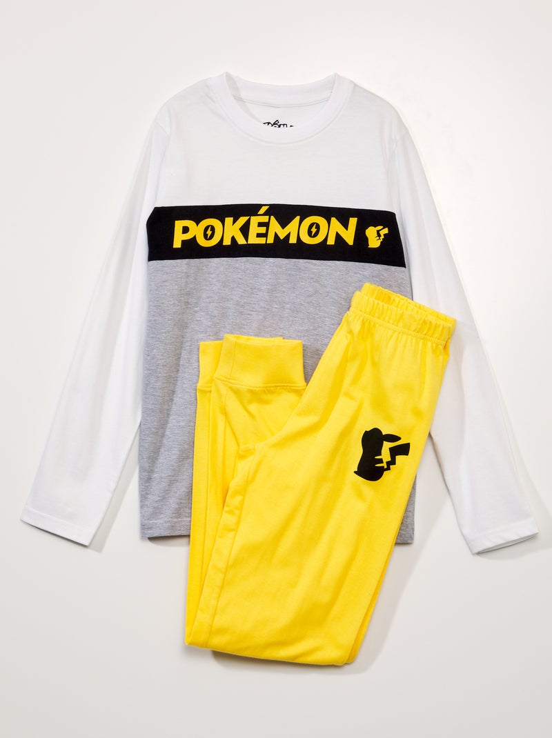 Pigiama lungo - Stampa 'Pokemon' - 2 pezzi GRIGIO - Kiabi