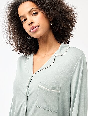 Pigiama lungo 2 pezzi camicia + pantaloni - 2 pezzi