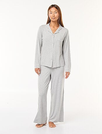 Pigiama lungo 2 pezzi camicia + pantaloni - 2 pezzi