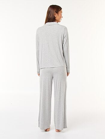 Pigiama lungo 2 pezzi camicia + pantaloni - 2 pezzi