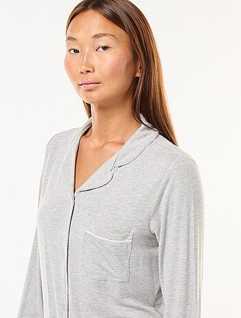 Pigiama lungo 2 pezzi camicia + pantaloni - 2 pezzi