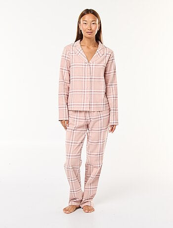 Pigiama lungo 2 pezzi camicia + pantaloni - 2 pezzi