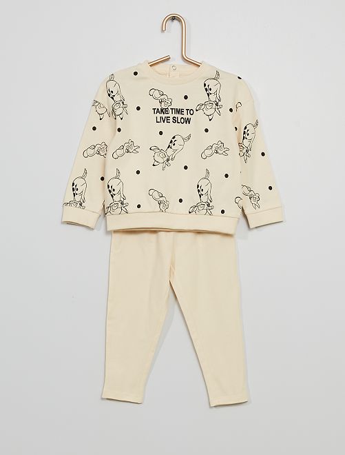 Pigiama lungo 'Bambi' di 'Disney' - BIANCO - Kiabi - 9.00€
