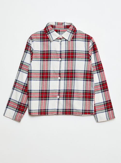 Pigiama lungo camicia + pantaloni - 2 pezzi - Kiabi