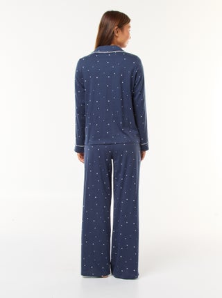 Pigiama Donna Lucky Brand - Set 4 Pezzi Con Canotta, Maglia E Pantaloni Taglie S Xl 1036028