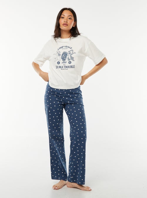 Pigiama lungo Chip & Dale - 2 pezzi - Kiabi