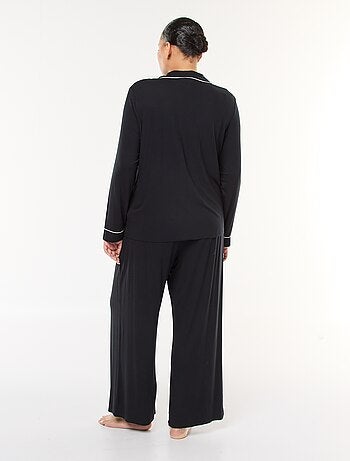 Pigiama lungo completo camicia + pantaloni - 2 pezzi