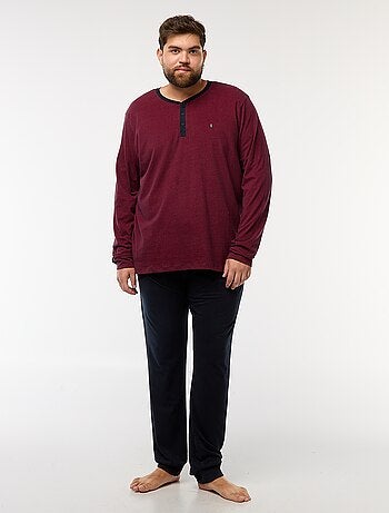 Pigiama lungo completo t-shirt + pantaloni - 2 pezzi