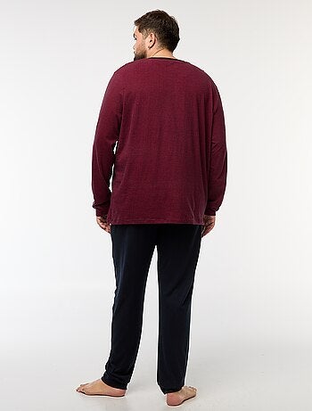 Pigiama lungo completo t-shirt + pantaloni - 2 pezzi