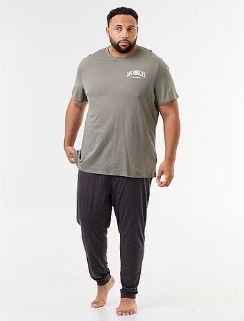 Pigiama lungo completo t-shirt + pantaloni - 2 pezzi