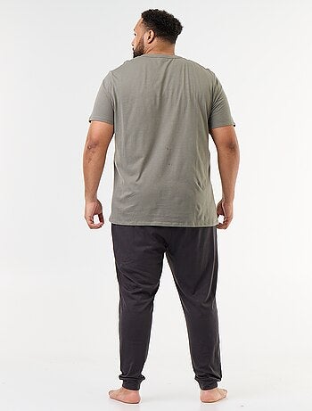 Pigiama lungo completo t-shirt + pantaloni - 2 pezzi