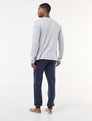 Pigiama lungo composto da t-shirt + pantaloni - 2 pezzi