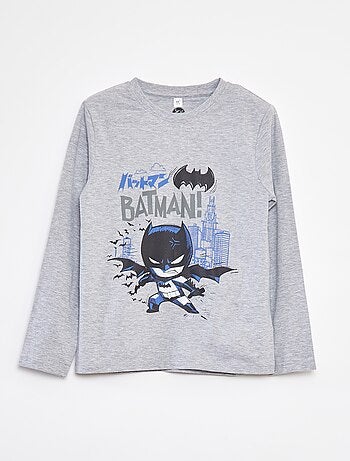 Pigiama lungo con stampa 'Batman' - 2 pezzi